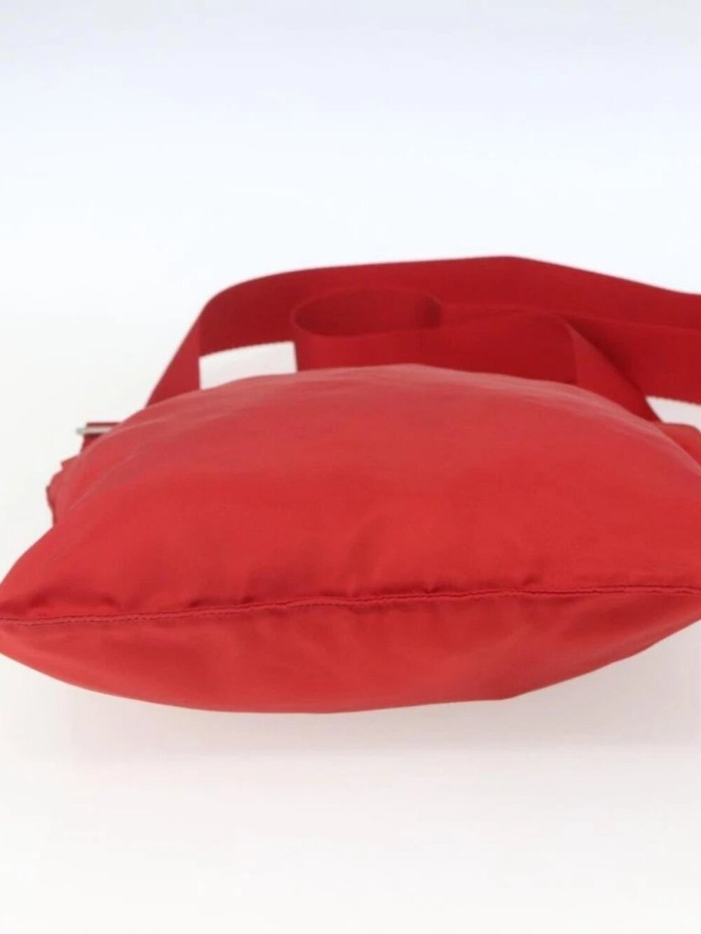 PRADA Shoulder Bag Nylon Red Silver Auth - Picture 6 of 16